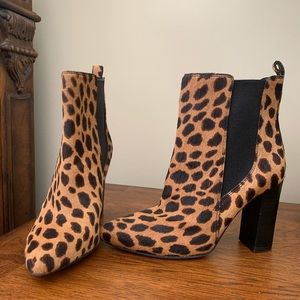 Vince Camuto Leopard Ankle Boots